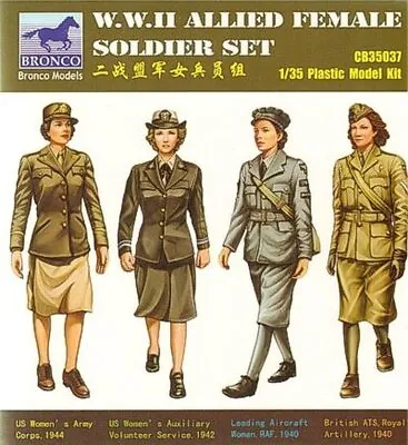 BRONCO CB35037 1/35 WWII Allied Female Soldier Set • $8.08