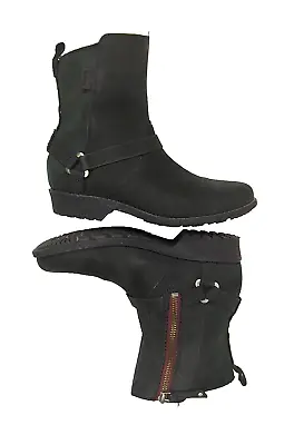 Teva De La Vina Dos Waterproof Suede Leather Chelsea Booties Black  US Size 6 • $30.92