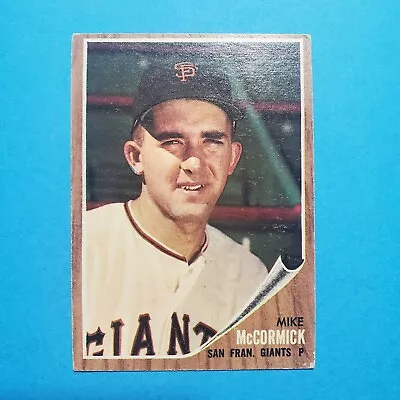 Mike McCormick 1962 Topps Baseball Card #107 San Francisco Giants Vintage MLB  • $1.99