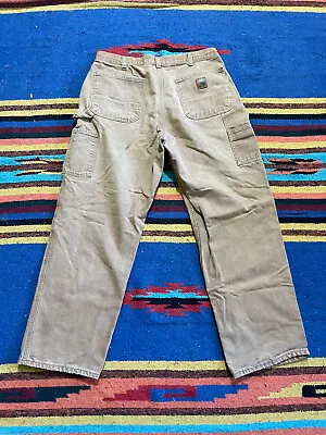 $39.99 • Buy Vintage Carhartt B11 BRN Duck Dungaree Fit Work Pants Size 32x30
