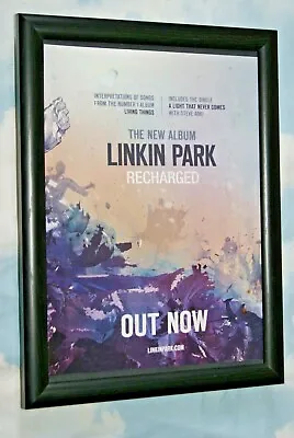  LINKIN PARK Framed A4 2013 `recharged` ALBUM Original Band Promo ART Poster  • £13.99