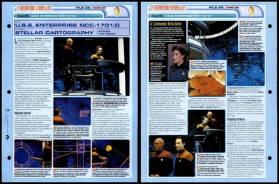 £1.49 • Buy Stellar Cartography - USS Enterprise NCC-1701-D - Star Trek Fact File Page