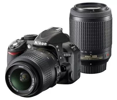 Nikon D3100 200mm Double Zoom Kit • $437.25