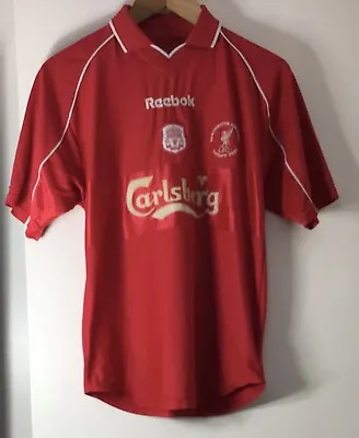 £79 • Buy Collectors Liverpool Worthington Cup Final 2001 Reebok Shirt In Size (M)