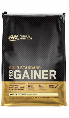 Optimum Nutrition Gold Standard Weight GainerProtein Powder Vanilla Custard 10LB • $179