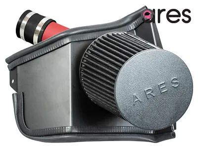 ARES RED RK For Subaru 08-14 WRX/STi 2.5L Turbo Cold Air Intake +Heat Shield • $119.99
