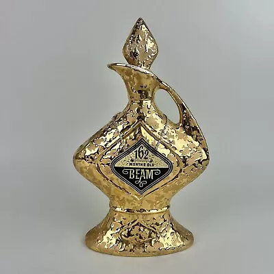 VTG Jim Beam 1964 Royal Gold Diamond Whiskey Decanter 162 Months Hanging Tag • $23.75