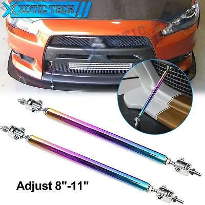 For Mitsubishi Lancer Adjust 8 -11  Neo Chrome Bumper Diffuser Strut Rod Tie Bar • $16.83