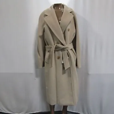 Max Mara Women's US 6 Madame 101801 Icon Cashmere/Beaver Coat Sand • $2299.98