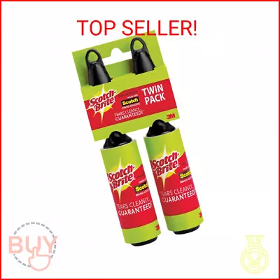 Scotch-Brite Mini Lint Roller White 2 Rollers Total • $14.10