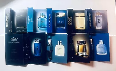 Dolce & Gabbana Men Perfume Collection Sample Spray Vials 9pc Set • $32.95