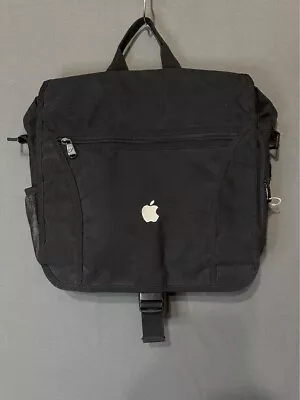 Vintage Apple Macbook Bag Black 15x15 Multi Pockets 90s Y2K Embroidered Logo • $44.63