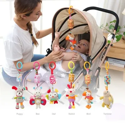 Baby Stroller Toys Infant Car Pram Crib Bed Hanging Wind Chime Pendant Toy Gift • £9.85