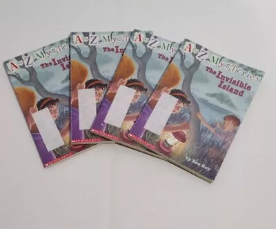 A To Z Mysteries Invisible Island Ron Roy Book Lot Of 4 Class Set Guided Reading • $9.95