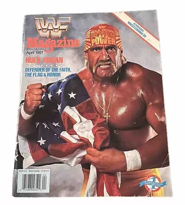 WWF Magazine April 1991 WWE Hulk Hogan Sgt Slaughter Vintage Used • $15