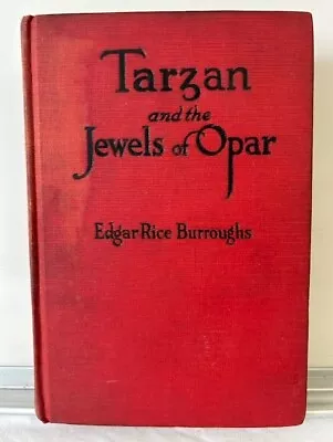 Tarzan And The Jewels Of Opar Edgar Rice Burroughs HC Grosset Dunlap April 1918 • $9.99
