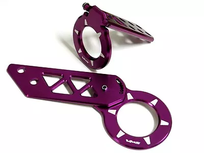 Purple Vms Racing V3 F+r Aluminum Adjustable Folding Tow Hooks For Honda Acura • $74.95