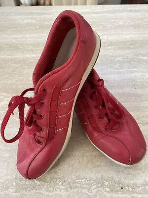 Easy Spirit VTG Athletic Leather Walking Shoes Red Size 9W  Leather Sneakers • $21