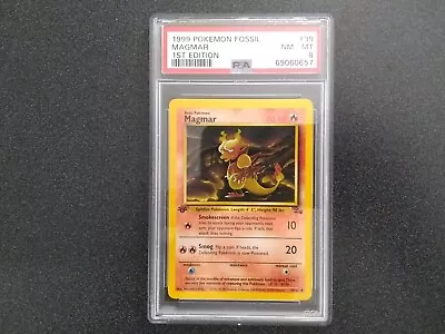 $0.01 • Buy Pokemon WOTC Fossil Magmar 1st Edition 39/62 PSA 8 NM-MT #2