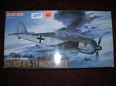 DRAGON / DML #5514   FW190 A-8/R-11 NACHTJAGER    1/48list $23.50 LOT #13433 • $20