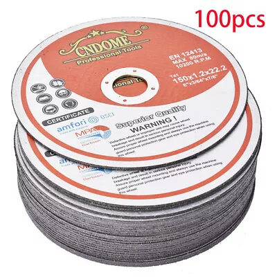 100Pcs 6 X.045 X7/8  Cut-off Wheel - Metal & Stainless Steel Cutting Discs • $60.39