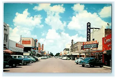 1955 Main St. McAllen Texas Classic Cars Vintage Postcard • $7.57