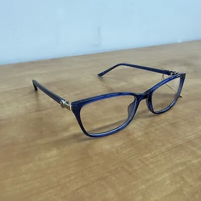 Elle EL13498 Eyeglasses Frame Women's Full Rim Square Blue • $34.99