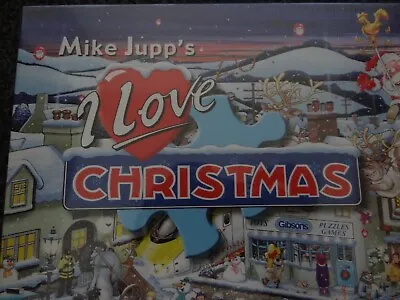 MIKE JUPPS (GIBSONS) 1000 Piece JIGSAW  I LOVE CHRISTMAS PIC' • £10