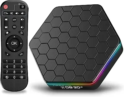 Android TV Box 12.0 2GB RAM 16GB ROM Allwinner H618 Quad-Core 64Bit Support 2.4 • £37.57