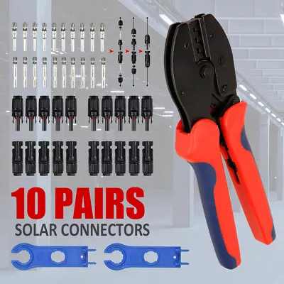Solar Crimper MC4 PV Crimping Pliers Cable Terminals Tool Panel Cable Connector • $25.59
