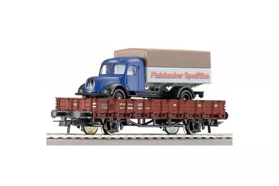 HO Scale Roco 56023 DB German Federal Flat Car #747 W/Truck • $59.95