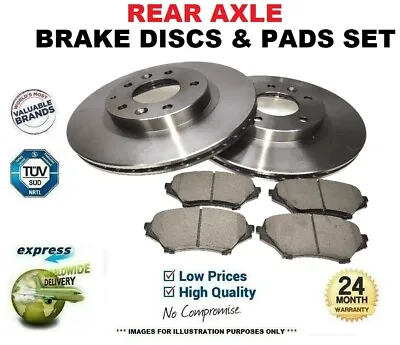 Rear Axle BRAKE DISCS And BRAKE PADS SET For NISSAN X-TRAIL 2.0 2001-2013 • £92.24