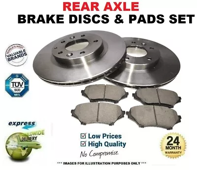 Rear Axle BRAKE DISCS + BRAKE PADS SET For NISSAN X-TRAIL 2.2 DCi FWD 2001-2003 • £92.24