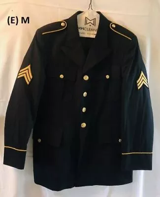 US Army Military Black Dress Blazer Jacket Uniform Men's+Women W/Patches (E) • $19.99