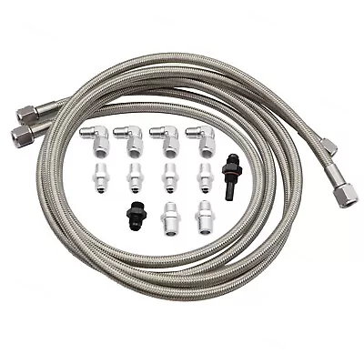 Flexible SS Braided Transmission Cooler Hose Line For GM Chevy 1996 &Newer 4L80E • $36.53