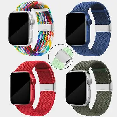 $6.55 • Buy Apple Watch Band Braided Loop IWatch Series Ultra SE 8 7 6 38 40 41 42 44 45 49