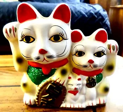 Lucky Cat Coin Bank Beckoning NM • $75.99