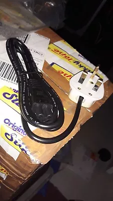 £0.99 • Buy 3 Pin UK (3 Prong Clover Leaf) Laptop Power Cable/Lead/Cord For Laptop Adapter