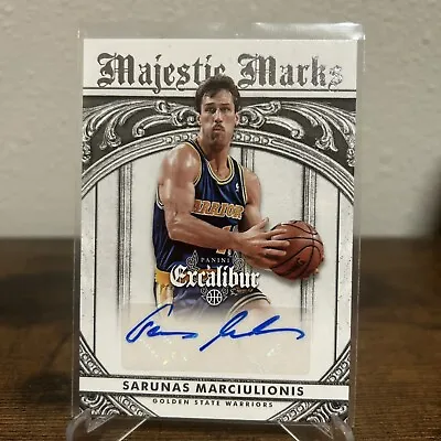 2014-15 Panini Excalibur Majestic Marks Signatures Sarunas Marciulionis Auto HS • $8