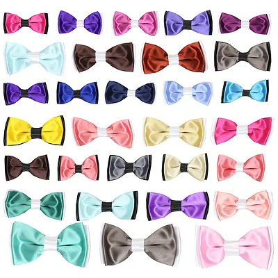 Children Bow Tie Boy Quality Adjustable Kids Fashion Multi Colors Bow Ties • £3.99