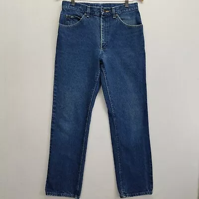 Vintage Lee Jeans Men 30 X 29 (Actual) Blue Light Wash Denim Union Made USA • $29.95