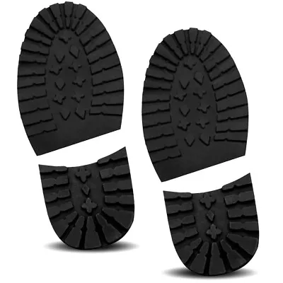 £9.99 • Buy Mens Hiking Walking Boots Rubber Sole & Heel Shoe Repair DIY Stick On Sole