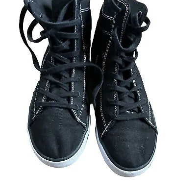 Pastry Womens Cassatta Sneaker Shoes Black PA171051 High Top Lace Up 7.5 • $25.23