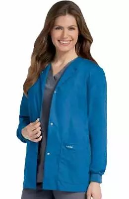 Landau Essentials Women's Snap Front Scrub Jacket -7525 • $25.50