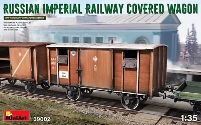 MiniArt 39002 1:35th Scale Russian Imperial Railway Covered Wagon • £29.99