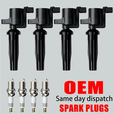 4X OEM Ignition Coil & 4X Iridium Spark Plug For Ford Escape Transit Focus FD505 • $45.88