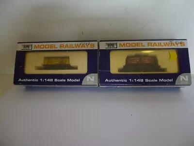 Dapol 2 X  Wagons: Crystalate Wagon & Independent Milk Supplies Tank N Gauge • £15