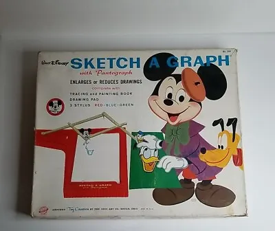 Vtg Walt Disney Sketch-A-Graph W/ Pantograph RARE 1950's Ohio Art #502 • $42.99