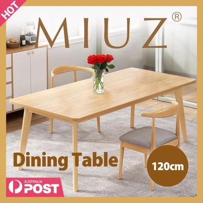 MIUZ 120cm Dining Table 4-6 Seater Wooden Kitchen Modern Dining Tables  • $149