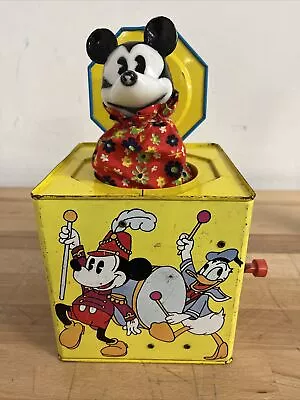 Vintage Disney Carnival Toys Mickey Mouse Jack In The Box - Not Working • $19.99